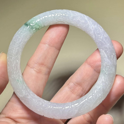 冰種春彩翡翠手鐲