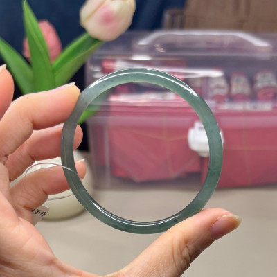 冰種威料美人條翡翠手鐲