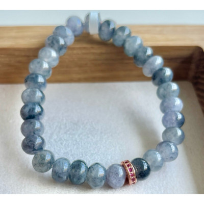 冰紫烏雞設計手串(配水鑽隔板)