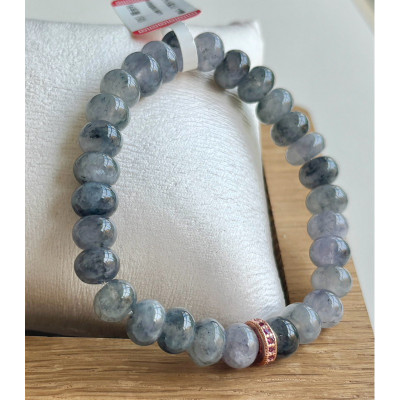 冰紫烏雞設計手串(配水鑽隔板)